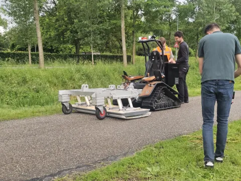 Filmen van grondradarwerk
