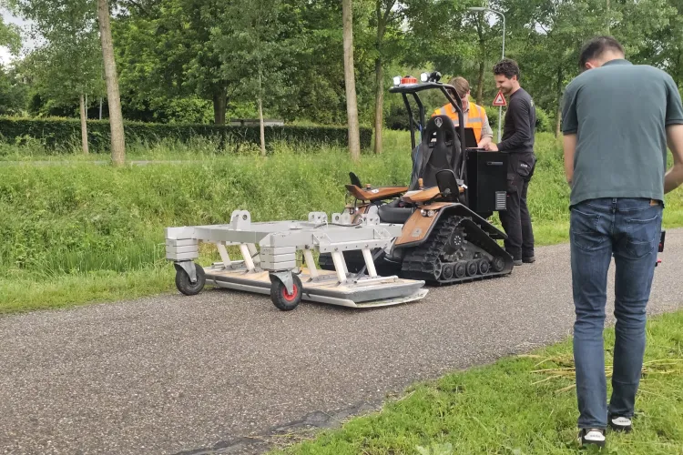 Filmen van grondradarwerk