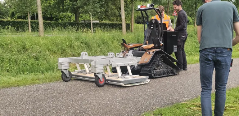 Filmen van grondradarwerk